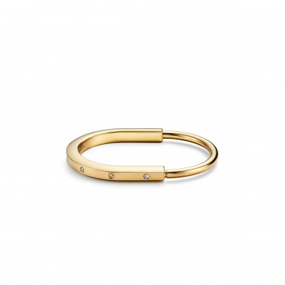 TIFFANY LOCK BANGLE IN YELLOW GOLD 70185393